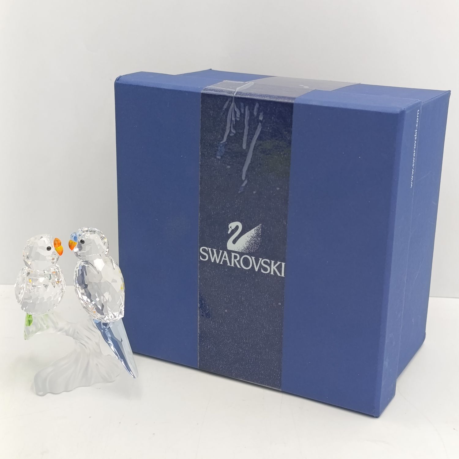 Swarovski Crystal Budgies figurine in box