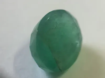 Natural Emerald of 3.66 carat - Oval mixed slight bluish green with Gemlab certificate