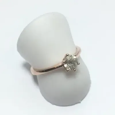 9kt Rose gold diamond ring with 0.49ct diamond