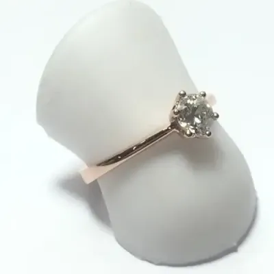 9kt Rose gold diamond ring with 0.49ct diamond