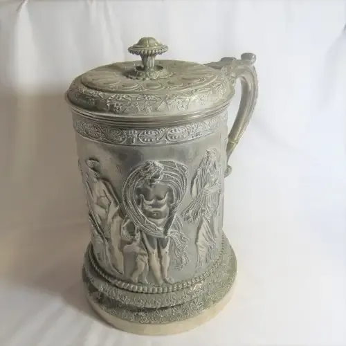 Very large silver plated mug with Greek motive - weight - 3,3 kg - very rarely seen