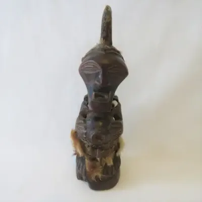 African Art Tsonge vintage figure carved out of hardwood