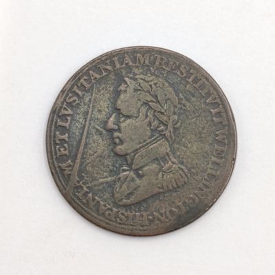 1812 Canadian 1/2 penny Merchant token - with large die crack - unsure of variety