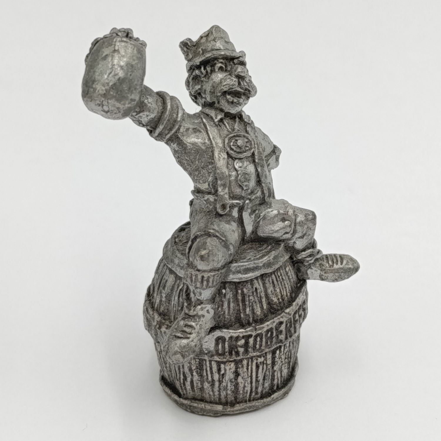 Vintage Little Gallery fine pewter German Oktoberfest Beer drinker figurine