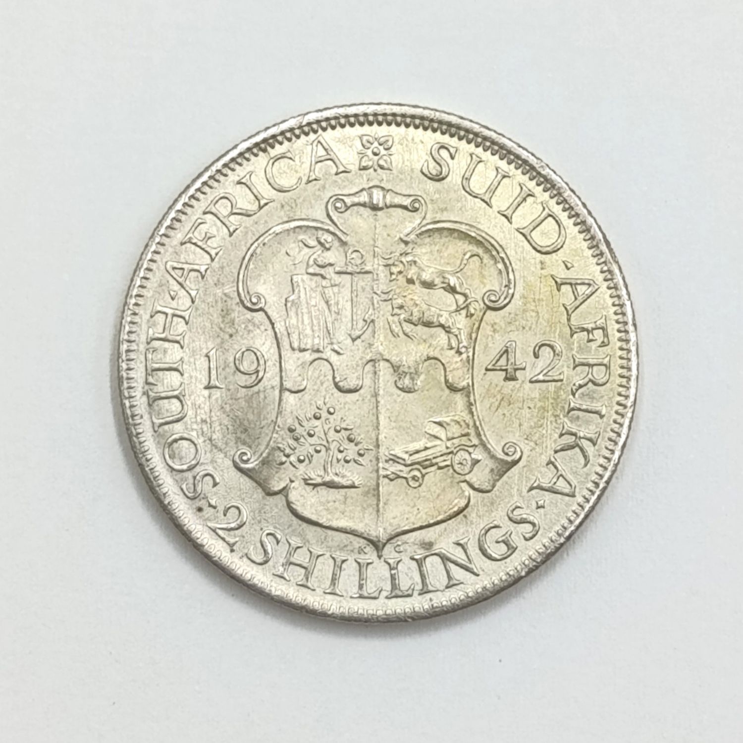 1942 SA Union Silver 2 Shilling