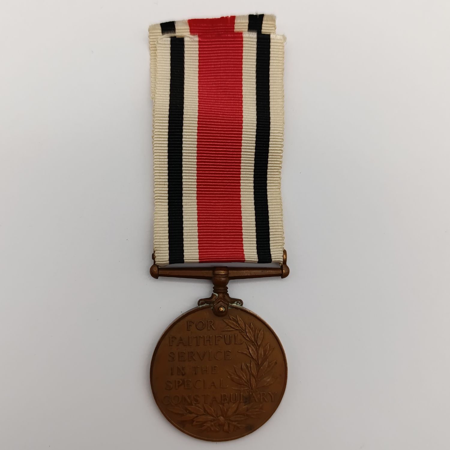 Special constabulary long service medal issued to Andrew P Drysdal - George V issue