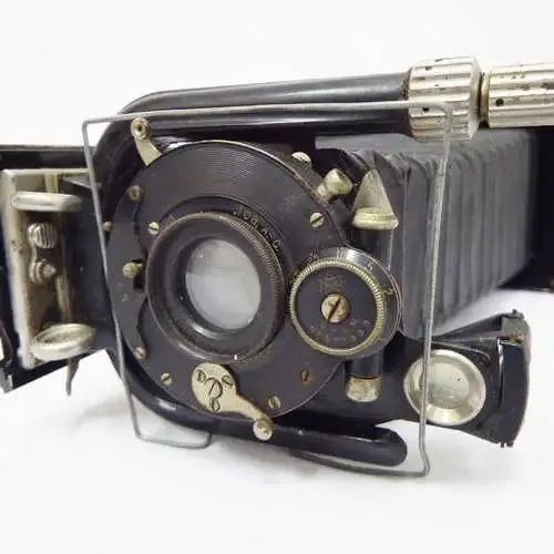 Antique Voigtlander Bergheil 6x9 folding plate camera - Not tested