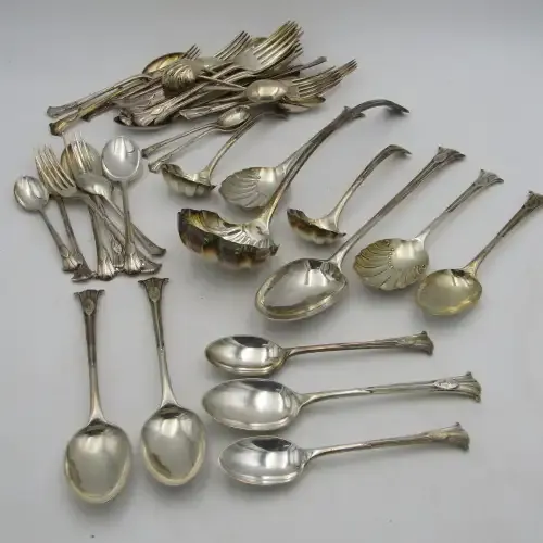 Mappin &amp; Webb antique Spoon fork and serving set