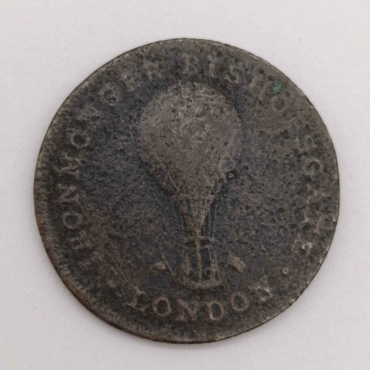 1825 United Kingdom 1/4 Penny advertising medallion - Ironmonger Bishopsgate London