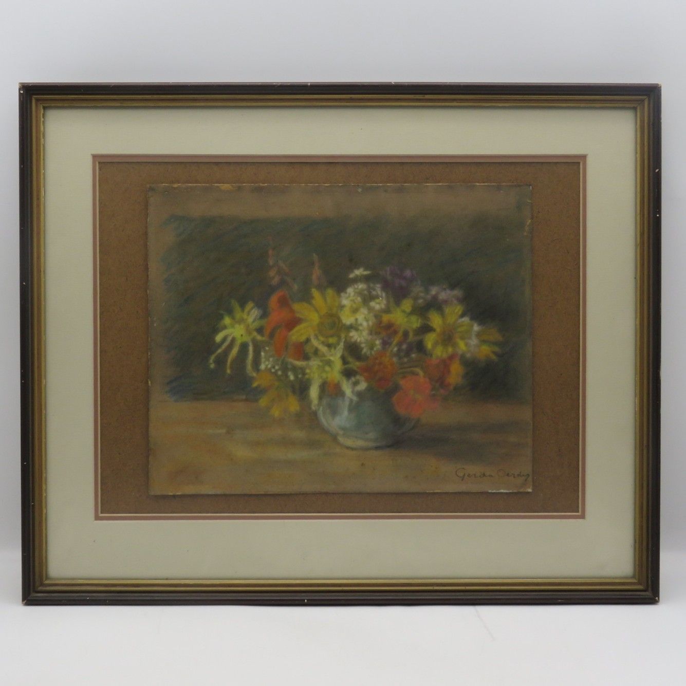 Gerda Oerder still life pastel - wife of Frans Oerder