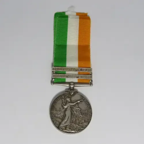 Boer War King South Africa medal KSA issued to Lieutenant P.G.L. Leeb, Cape Town Highlanders with SA