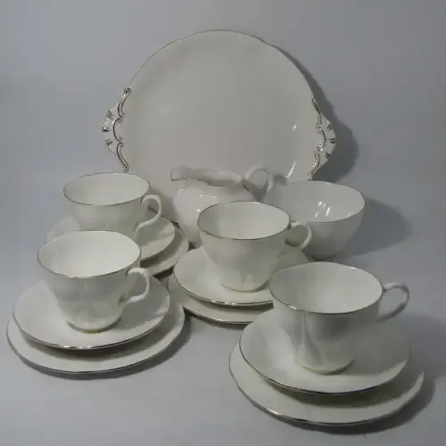 Antique Royal Albert Coronet 15 piece - unusual tea set