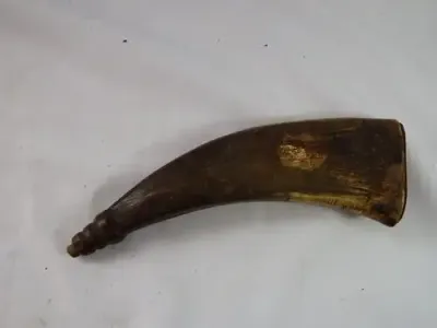 Antique gunpowder horn ( made of Horn )