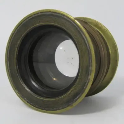 Antique F8 to 64 brass lens - must be cleaned