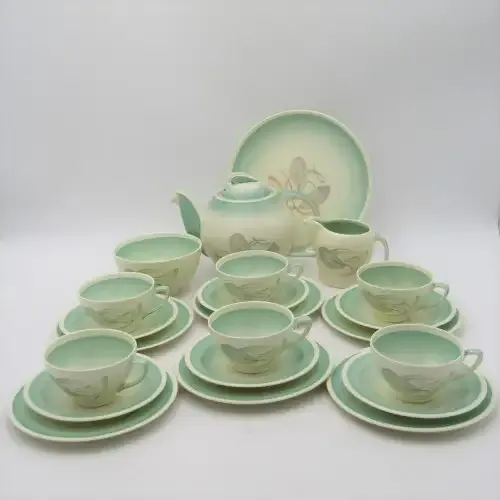Vintage Susie Cooper Crown Works Burslem 1161 art deco coffee set - 23 piece