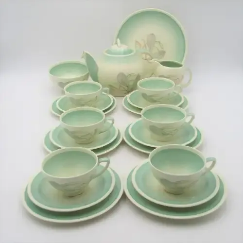 Vintage Susie Cooper Crown Works Burslem 1161 art deco coffee set - 23 piece