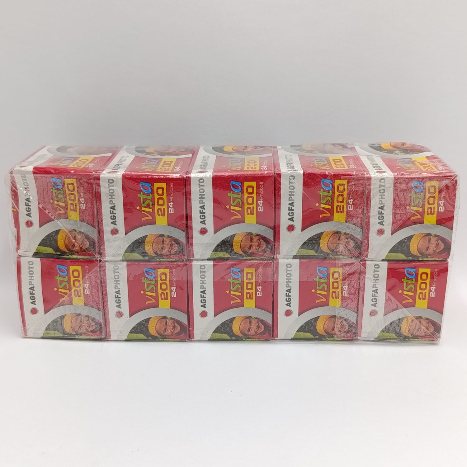 Sealed pack of 10 AGFA Vista 200 Colour 35mm films - 24 photos each