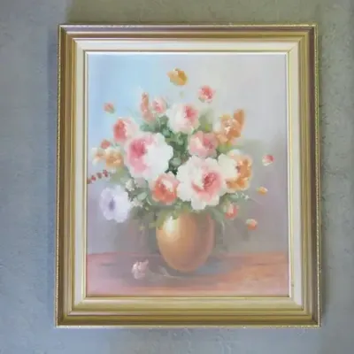 Beautiful flower scene painting by J.Justin