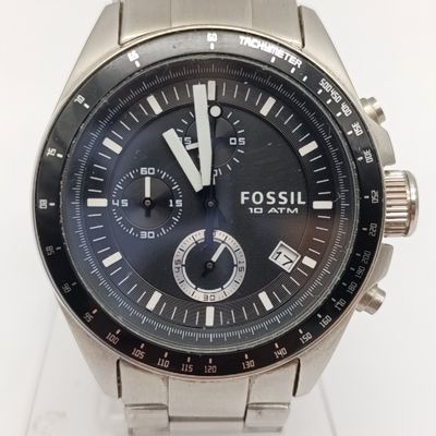 Fossil Decker mens chronograph quartz watch - working