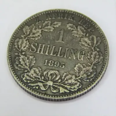 1895 ZAR Paul Kruger 1 Shilling - VF