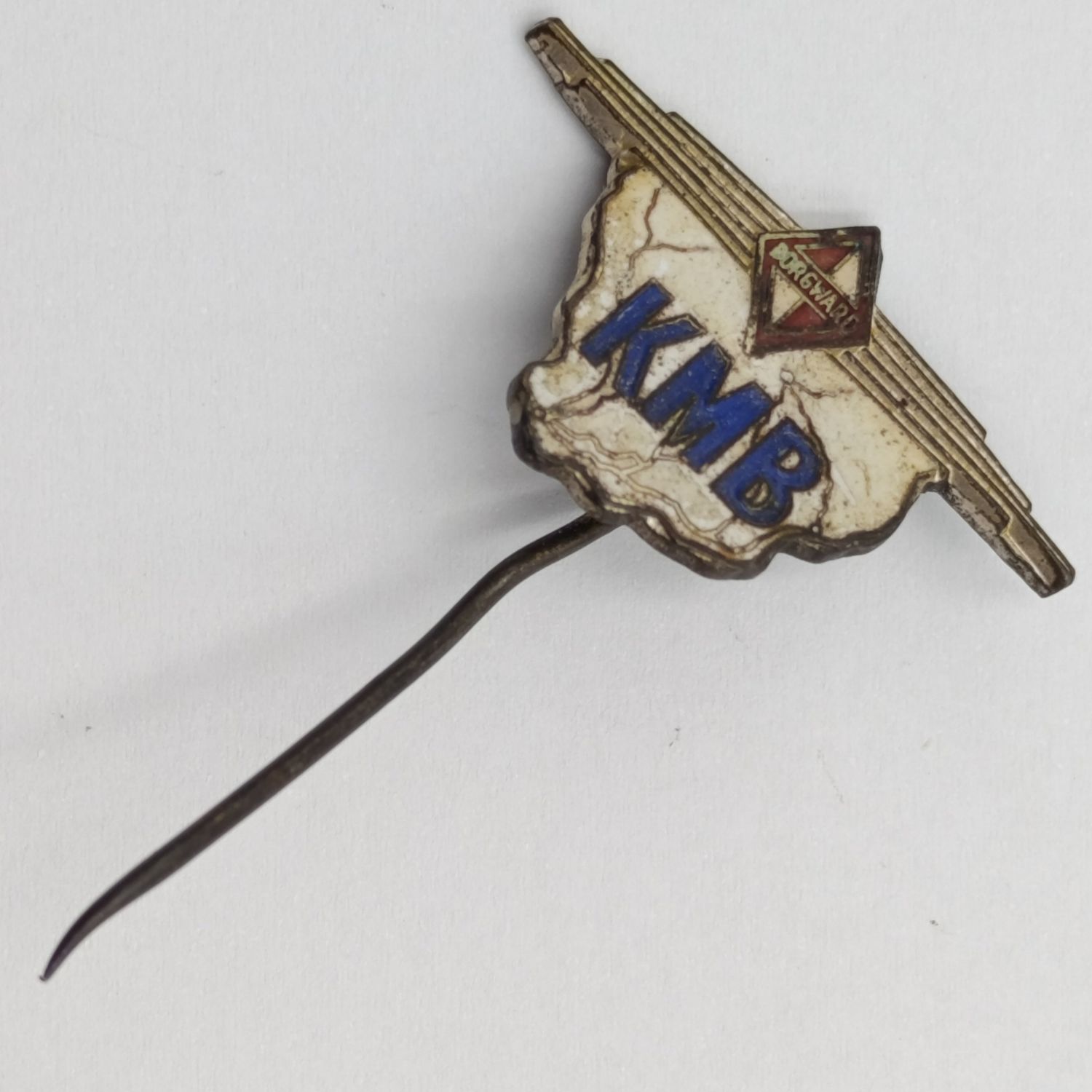 Vintage Borgward KMB automobile pin badge