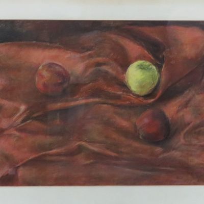 Anne Collins still life painting - Frame size: 58cm x 44.5cm - Art size: 45cm x 31.5cm