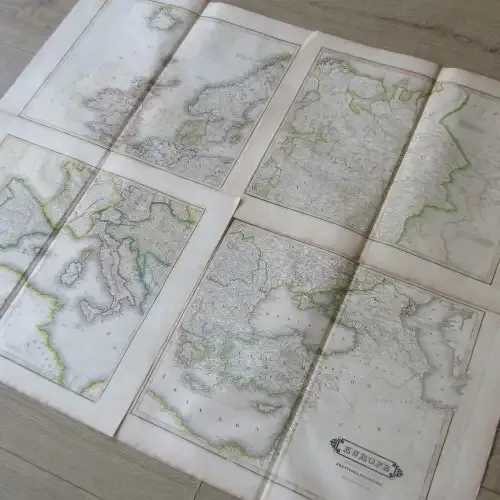 Original 1830`smap of Europe exhibiting its present political divisions published WM. Lizars