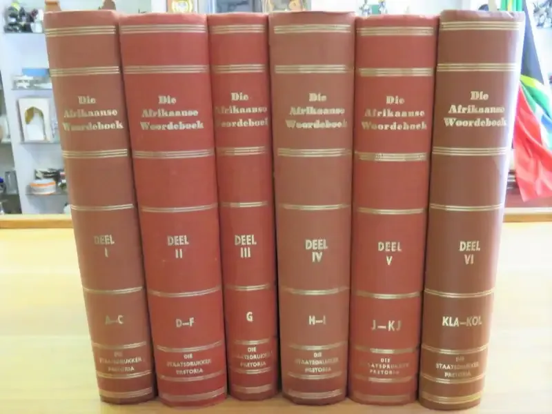 Die Afrikaanse Woordeboek - Volume 1 to 6 - Die Staatsdruiker Pretoria 1970