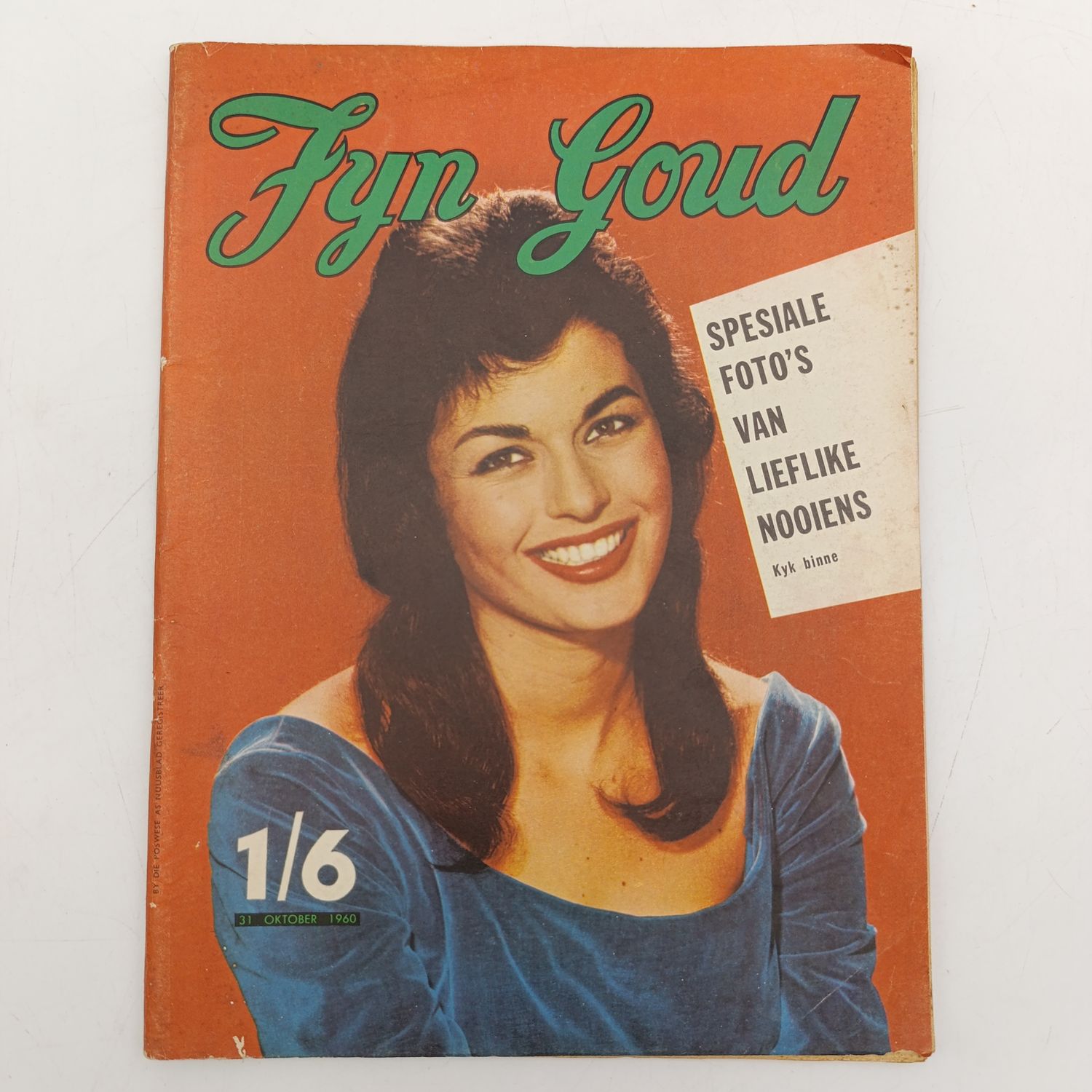 Vintage Fyn Goud magazine 31 October 1960 issue