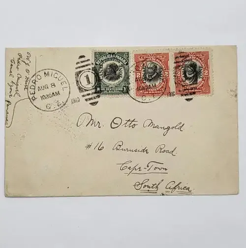 Pedro Miguel Panama (Canal Zone) to Cape Town South Africa - See description