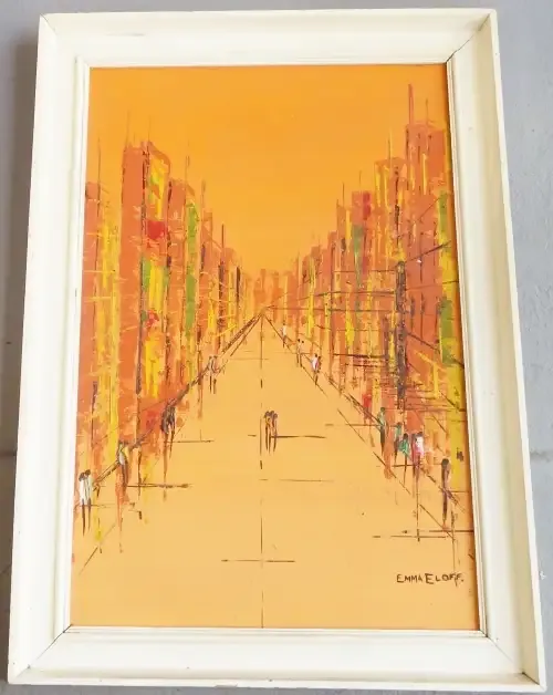 Emma Eloff Painting on board - Size with frame 71 x 51 cm - Size without frame 60 x 40 cm