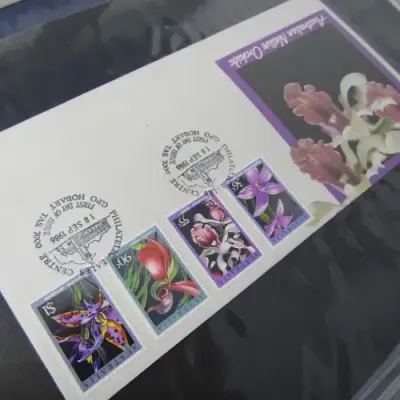 Ledger with 120 old Australia First Day Covers