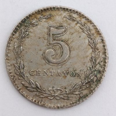 Argentina 5 Centavos 1904 XF+