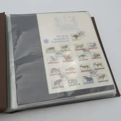 60 Page First day cover album with 46 Bophuthatswana items