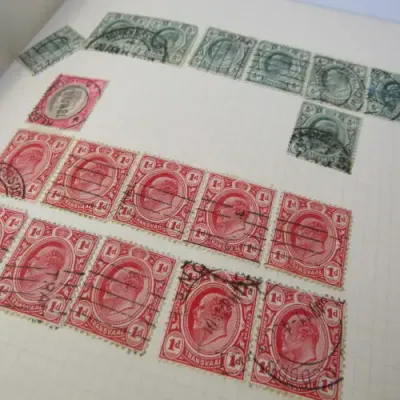 Album with over 650 stamps of Transvaal, South Africa - many mint stamps and blocks - also covers
