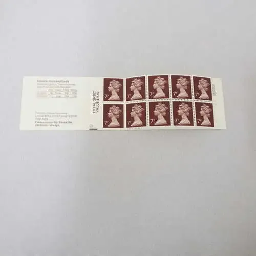 SG - FD4A 70p Royal Mail Stamps, Ten at 7p, Country Crafts, dry Stone Walling LM (Trimmed Perfs)