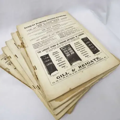 Lot of 5 Pall Mall Pictures of 1904, 1905, 1907, 1908 and 1909 - Missing covers