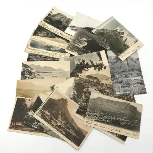 Lot of 23 vintage and antique Cape Town area post cards
