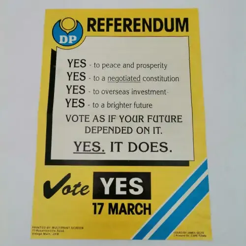 DP 17 March 1992 referendum pamflet