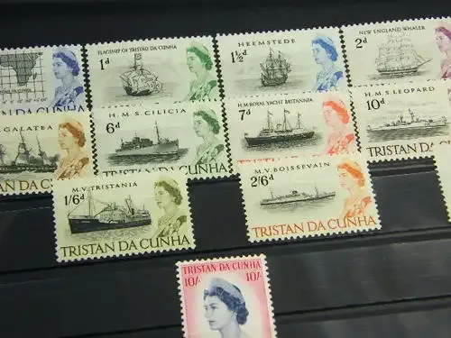 Tristan da Cunha mint stamps - lot of 14 stamps SG 31-44 - book value of R900 - as per photo