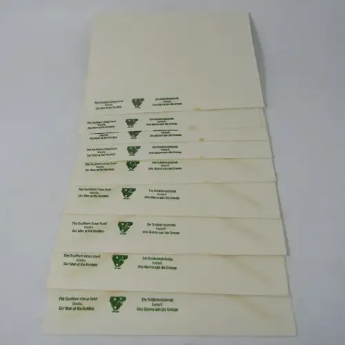 Southern Cross Fund Border Duty envelopes - lot of 10 in good condition