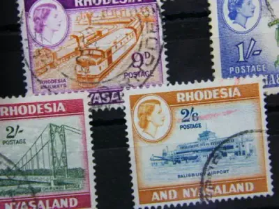 Rhodesia and Nyasaland Gibbons no. 18-23, 24a - 30 ( including 5 shilling and 10 shilling )