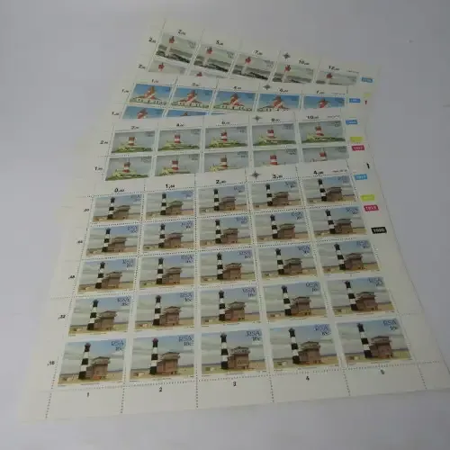 SACC 663-666 - Lighthouses - 4 full sheets mint