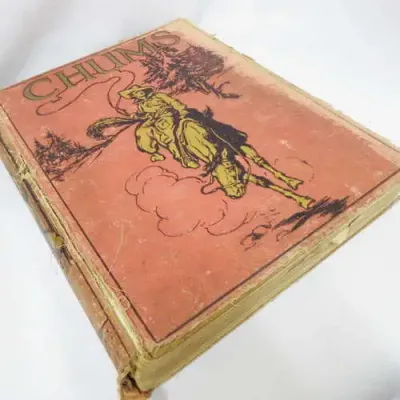 Chums annual 1917 hard cover book - Cover has some wear and tear