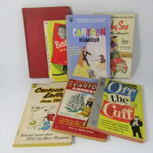 Lot of 7 cartoon and joke books from the 1950`s