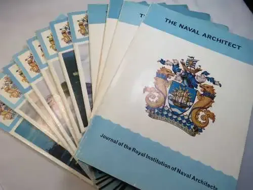 Lot of 12 The Naval Architect journals - Dates between 1971 and 1978 - See description