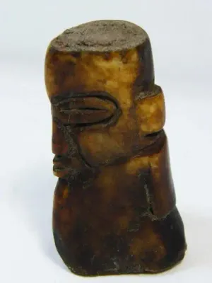 Antique African art carving from giraffe bone - as per photo