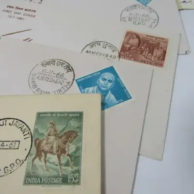Lot of 10 India Postal and First Day Covers from the 1960`s