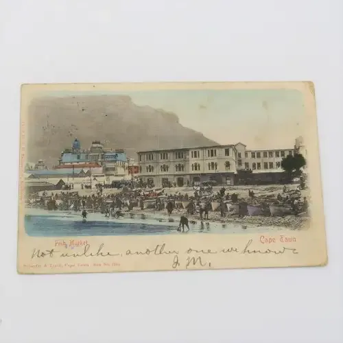 Postcard posted early 1900`s at the Alfred Dock Cape Town Post Office to Aberdeen