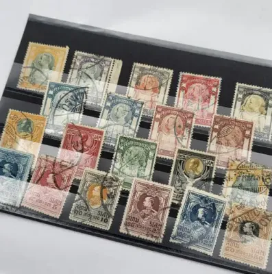 Lot of 20 old Thailand stamps (Siam) including some higher value ones